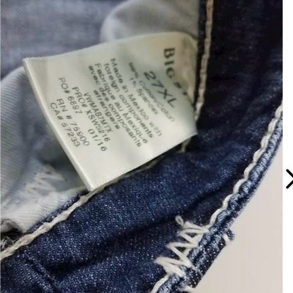 Big Star Vintage Collection Buckle Bootcut Women's 27XL - Picture 7 of 7